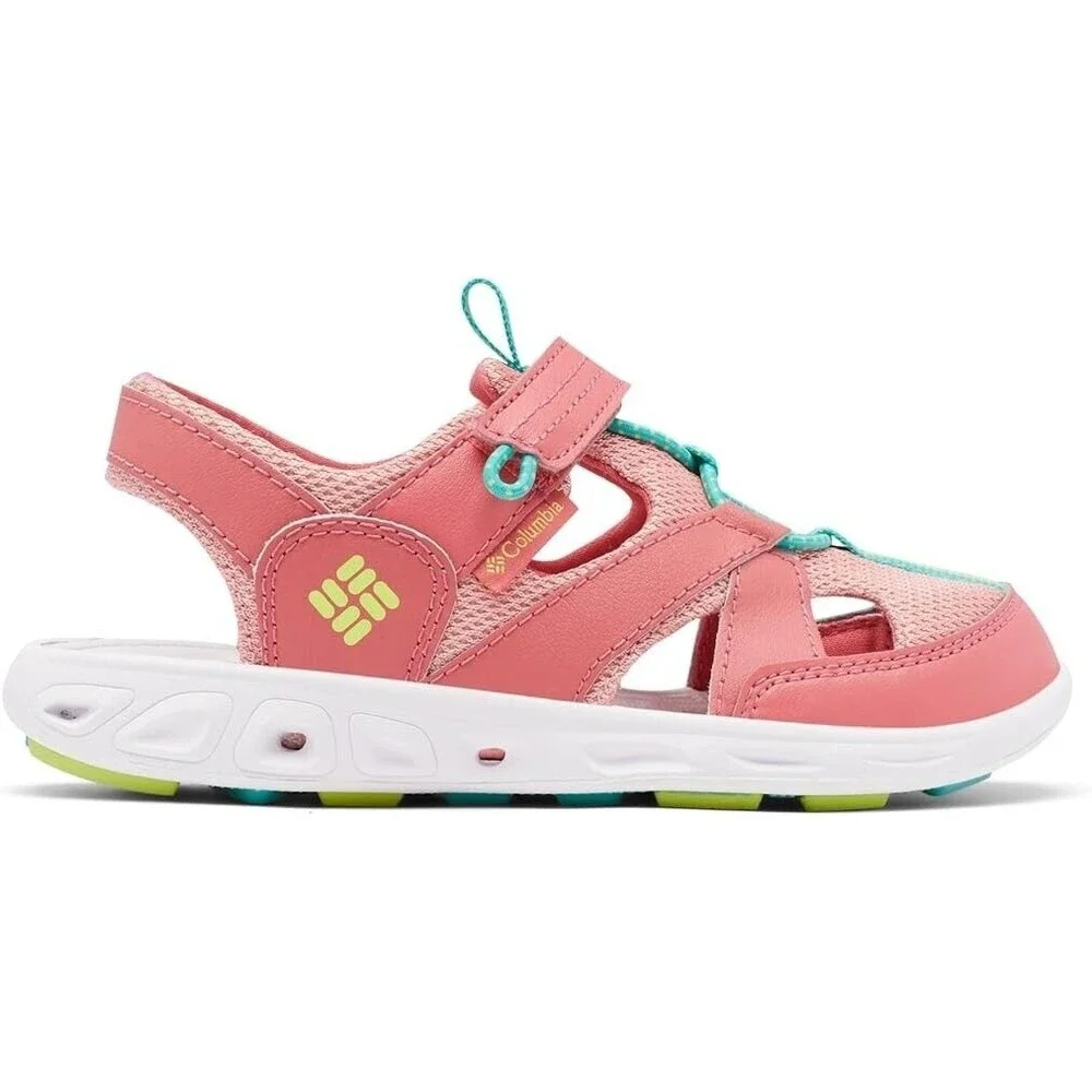 Columbia TechSun Sport Sandals Youth Girls 3 Salmon Pink Omni Grip NEW
